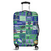 Canberra City Luggage Cover - Team Of Us Die Hard Fan Supporters Comic Style
