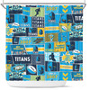 Gold Coast Shower Curtain - Team Of Us Die Hard Fan Supporters Comic Style