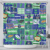 Canberra City Shower Curtain - Team Of Us Die Hard Fan Supporters Comic Style