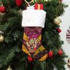 Cane Toads Christmas Stocking - QLD Go Maroons Cane Toads Aboriginal Inspired With Snowflake Christmas Stocking