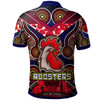 Australia East of Sydney Polo Shirt - Aboriginal Inspired Rooster Anzac Day "Lest We Forget" With Poppy Flower Patterns Polo Shirt