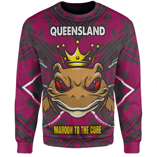 Queensland Sport Sweatshirt - Custom Maroon To The Core