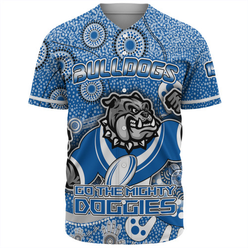City of Canterbury Bankstown Aboriginal Baseball Shirt - Aboriginal Indigenous Inspired Real Fan Custom