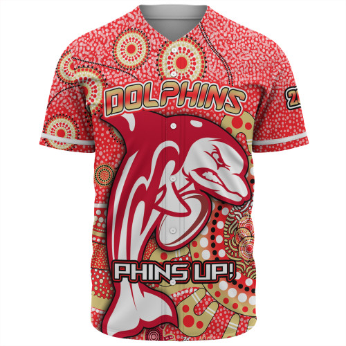 Redcliffe Baseball Shirt - Aboriginal Indigenous Inspired Real Fan Custom