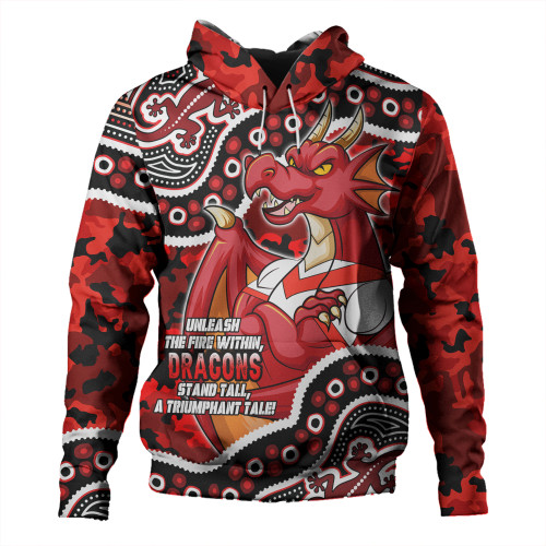 Illawarra and St George Hoodie - Custom Camouflage With Aboriginal Style