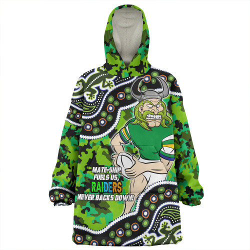 Canberra City Snug Hoodie - Custom Camouflage With Aboriginal Style