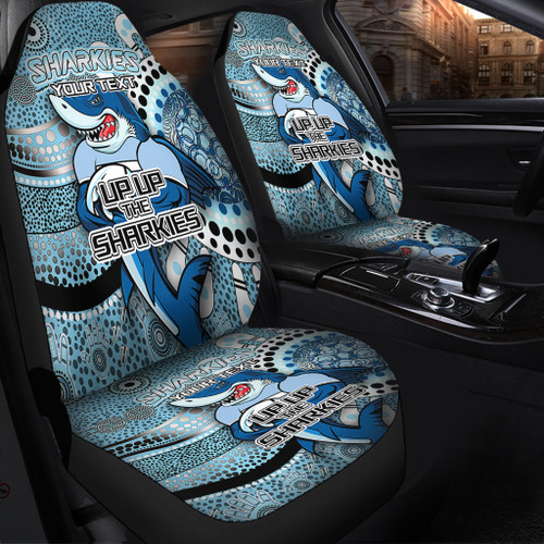 Sutherland and Cronulla Aboriginal Custom Car Seat Covers - Aboriginal Indigenous Inspired Real Fan Car Seat Covers