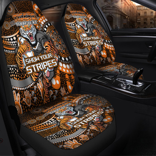 South Western of Sydney Aboriginal Custom Car Seat Covers - Aboriginal Indigenous Inspired Real Fan Car Seat Covers