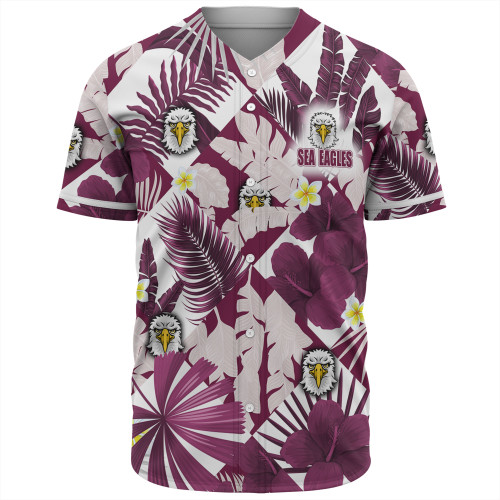 Sydney's Northern Beaches Baseball Shirt - Custom Big Fan Argyle Tropical Patterns Style