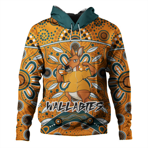 Wallabies Hoodie - Custom With Aboriginal Style