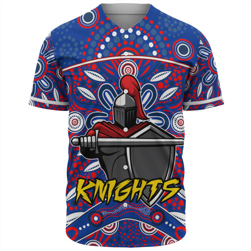 Newcastle Baseball Shirt - Custom With Aboriginal Style