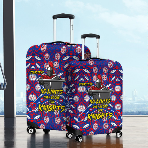 Newcastle Aboriginal Custom Luggage Cover - Custom With Aboriginal Style Luggage Cover