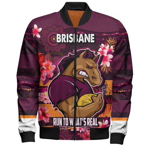 Brisbane City Bomber Jacket - Run To What's Real With Aboriginal Style