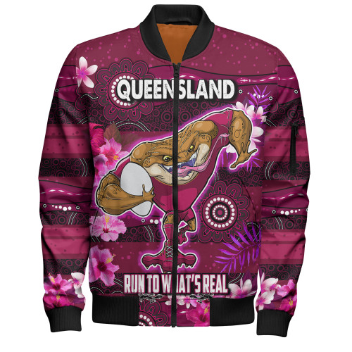 Queensland Bomber Jacket - Run To What's Real With Aboriginal Style
