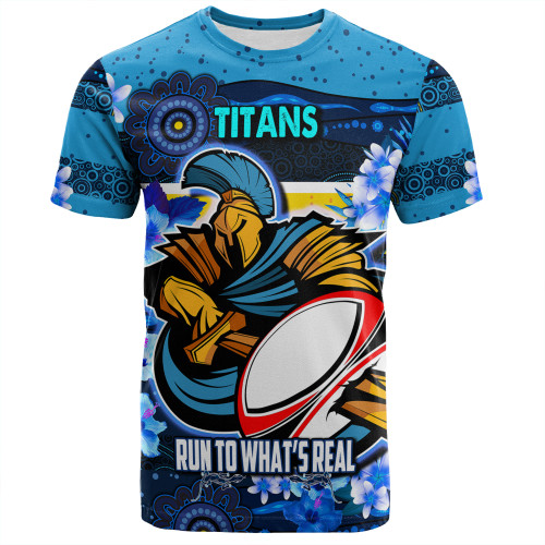 Gold Coast T-Shirt - Run To What's Real With Aboriginal Style