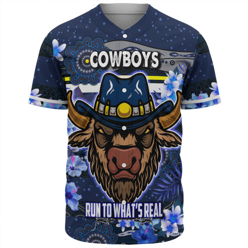North Queensland Baseball Shirt - Run To What's Real With Aboriginal Style