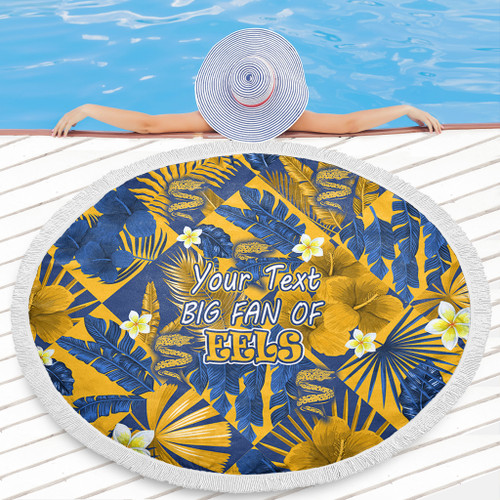 Parramatta Sport Custom Beach Blanket - Custom Big Fan Argyle Tropical Patterns Style  Beach Blanket