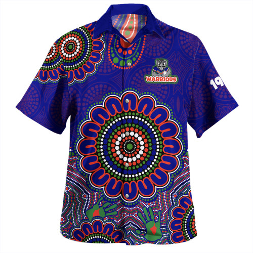 New Zealand Hawaiian Shirt - Custom Australia Supporters With Aboriginal Inspired Style