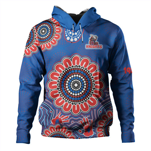 Newcastle Hoodie - Custom Australia Supporters With Aboriginal Inspired Style