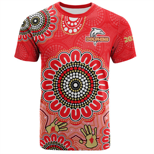 Redcliffe T-Shirt - Custom Australia Supporters With Aboriginal Inspired Style