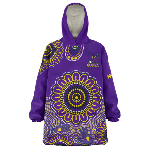 Melbourne Snug Hoodie - Custom Australia Supporters With Aboriginal Inspired Style