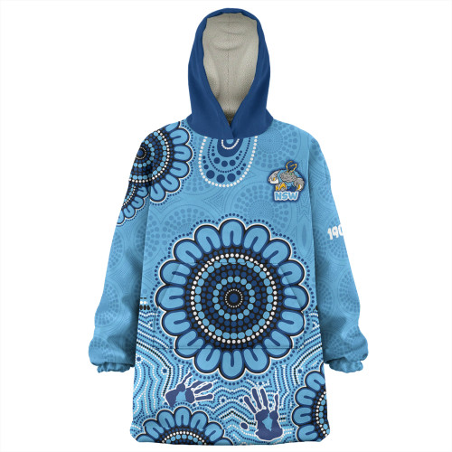 New South Wales Snug Hoodie - Custom Australia Supporters With Aboriginal Inspired Style