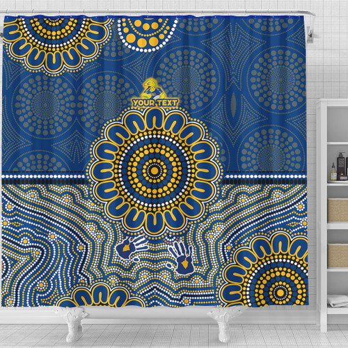 Parramatta Sport Custom Shower Curtain - Australia Supporters With Aboriginal Inspired Style Shower Curtain