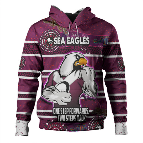Sydney's Northern Beaches Hoodie - One Step Forwards Two Steps Back With Aboriginal Style