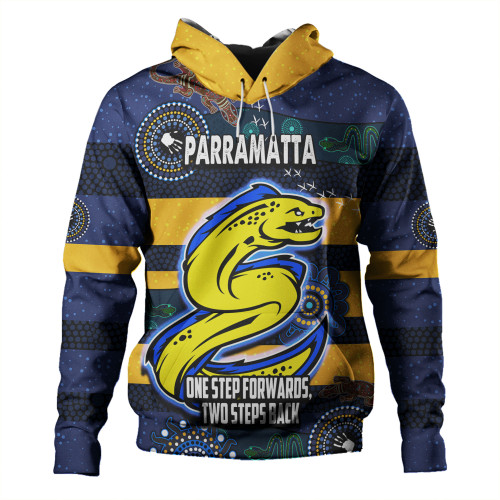 Parramatta Hoodie - One Step Forwards Two Steps Back With Aboriginal Style