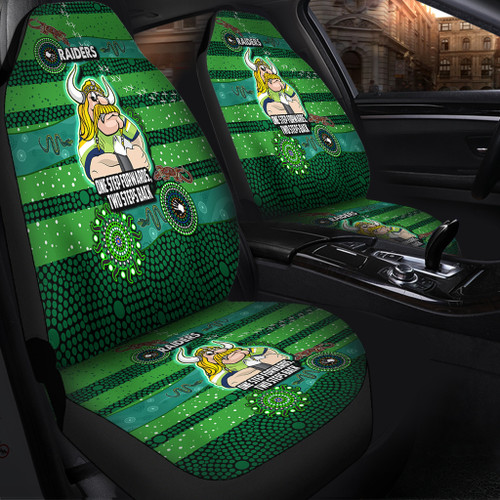 Canberra City Sport Custom Car Seat Covers - One Step Forwards Two Steps Back With Aboriginal Style Car Seat Covers