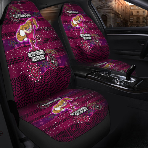 Queensland Sport Custom Car Seat Covers - One Step Forwards Two Steps Back With Aboriginal Style Car Seat Covers