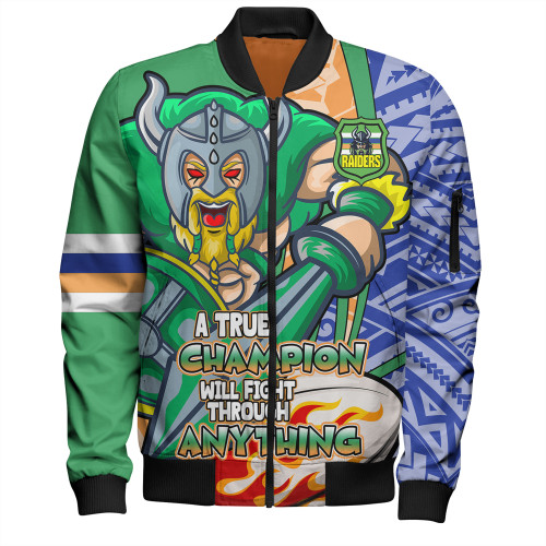 Canberra City Bomber Jacket - A True Champion Will Fight Through Anything With Polynesian Patterns