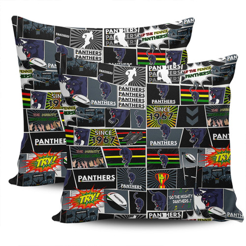 Penrith City Pillow Cover - Team Of Us Die Hard Fan Supporters Comic Style