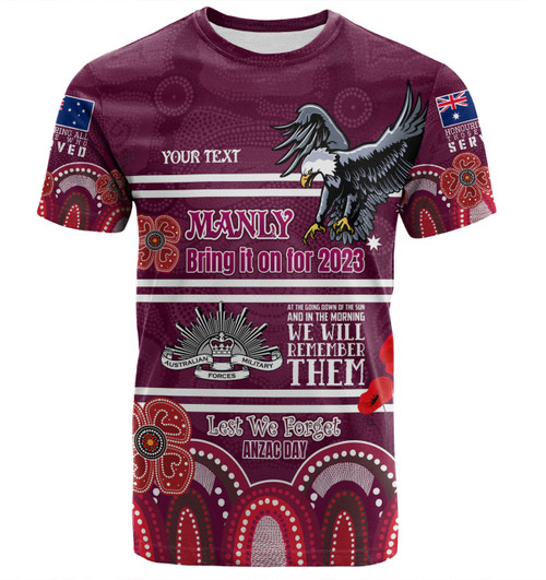 Australia Sydney's Northern Beaches Anzac Custom T-shirt - Manly Bring it on 2023 T-shirt