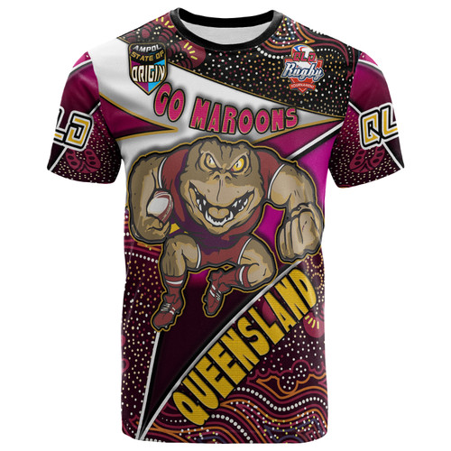 Cane Toads T-Shirt - Custom Cane Toads With Aboriginal Inspired Patterns STATE OF ORIGIN T-Shirt