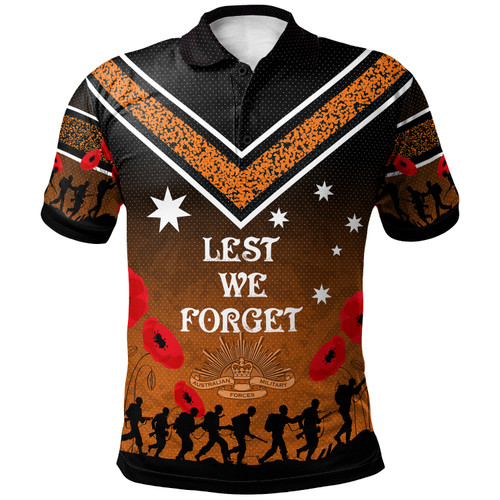 Australia South Sydney Anzac Custom Polo Shirt - We Will Remember Polo Shirt