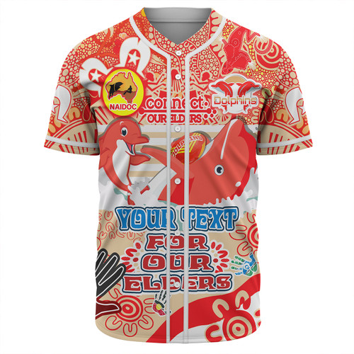 Redcliffe Naidoc Week Baseball Shirt - Custom Go Mighty Phinny National NAIDOC Week For Our Elders