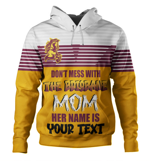 Brisbane City Mother's Day Hoodie - Screaming Mom and Crazy Fan