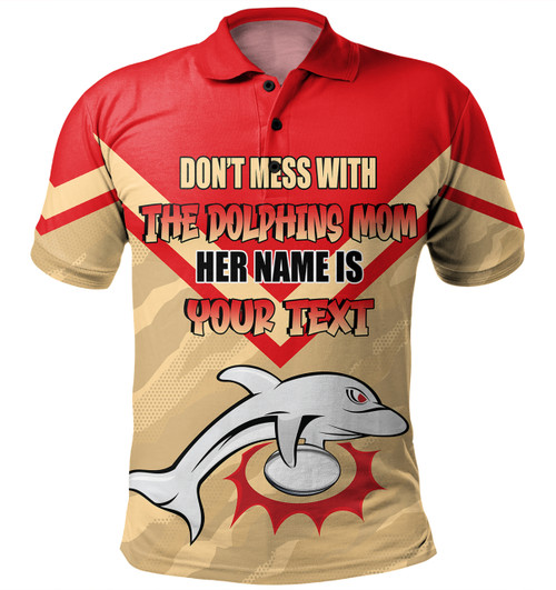 Redcliffe Mother's Day Polo Shirt - Screaming Mom and Crazy Fan