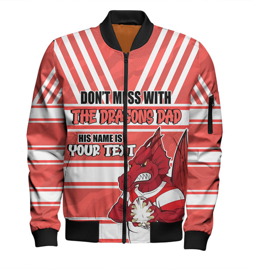 Illawarra and St George Bomber Jacket - Screaming Dad and Crazy Fan