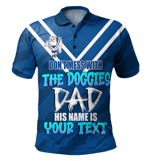 City of Canterbury Bankstown Father's Day Polo Shirt - Screaming Dad and Crazy Fan
