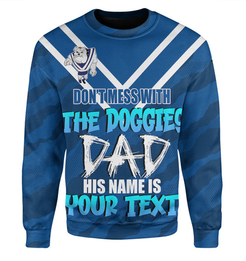 City of Canterbury Bankstown Father's Day Sweatshirt - Screaming Dad and Crazy Fan