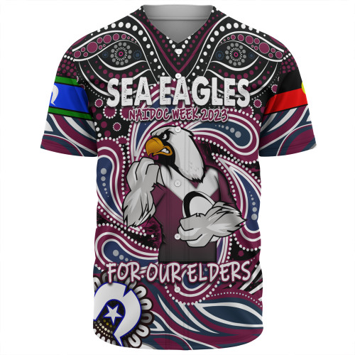 Sydney's Northern Beaches Baseball Shirt - Aboriginal For Our Elder NAIDOC Week 2023