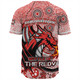 Illawarra and St George Baseball Shirt - Aboriginal Indigenous Inspired Real Fan Custom
