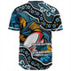 Gold Coast Baseball Shirt - Custom Camouflage With Aboriginal Style