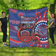 Newcastle Aboriginal Custom Quilt - Aboriginal Indigenous Inspired Real Fan Quilt