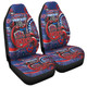 Newcastle Aboriginal Custom Car Seat Covers - Aboriginal Indigenous Inspired Real Fan Car Seat Covers