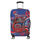 Newcastle Aboriginal Custom Luggage Cover - Aboriginal Indigenous Inspired Real Fan Luggage Cover