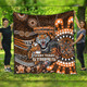 South Western of Sydney Aboriginal Custom Quilt - Aboriginal Indigenous Inspired Real Fan Quilt