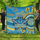 Gold Coast Aboriginal Custom Quilt - Aboriginal Indigenous Inspired Real Fan Quilt